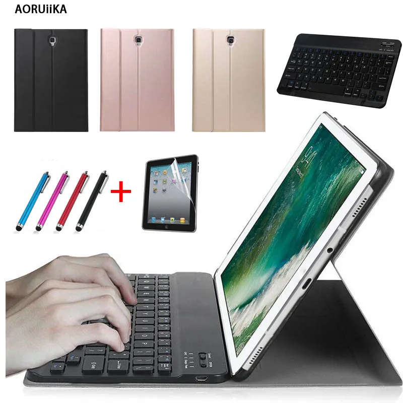 Чехол для Samsung Galaxy Tab A 10 5 &quot2018 SM T590 T595 T597 планшет Съемная bluetooth клавиатура Кожаная