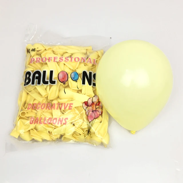 Macaron yellow 10 шт., 5 дюймов, розовое золото, воздушный шар "Конфетти", латексный, макарон, баллон с днем рождения, свадебные украшения, баллон, вечерние принадлежности - Цвет: Macaron yellow