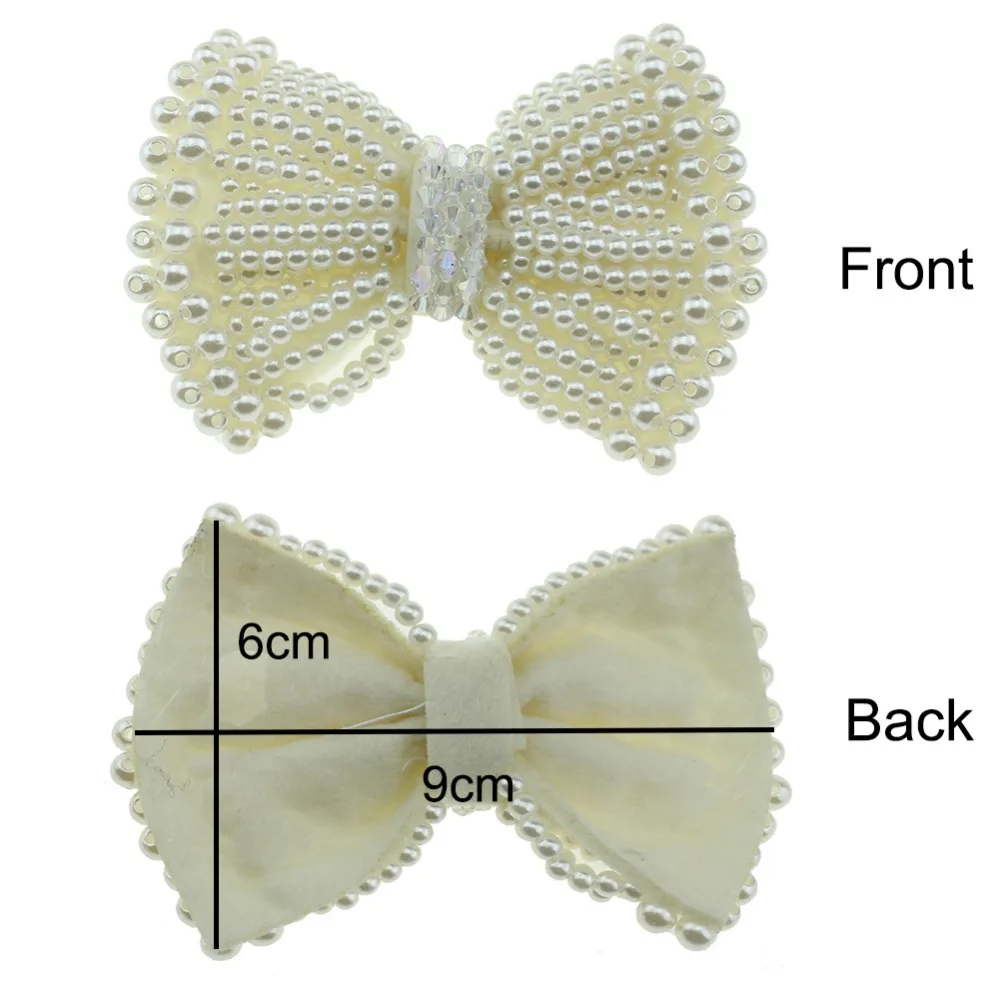 24 шт. бусины банты для волос с искусственным жемчугом|tie hair bow|hair bowsbow diy |