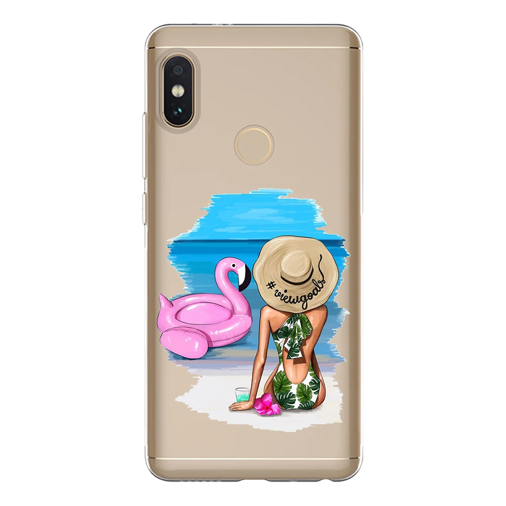 Soft TPU Funda For Xiaomi Redmi 5 Plus 6 6A Note 4 4X Pro Case Cover Silicone Capa Fashion Cute Sexy Girl Coque Phone Shell |