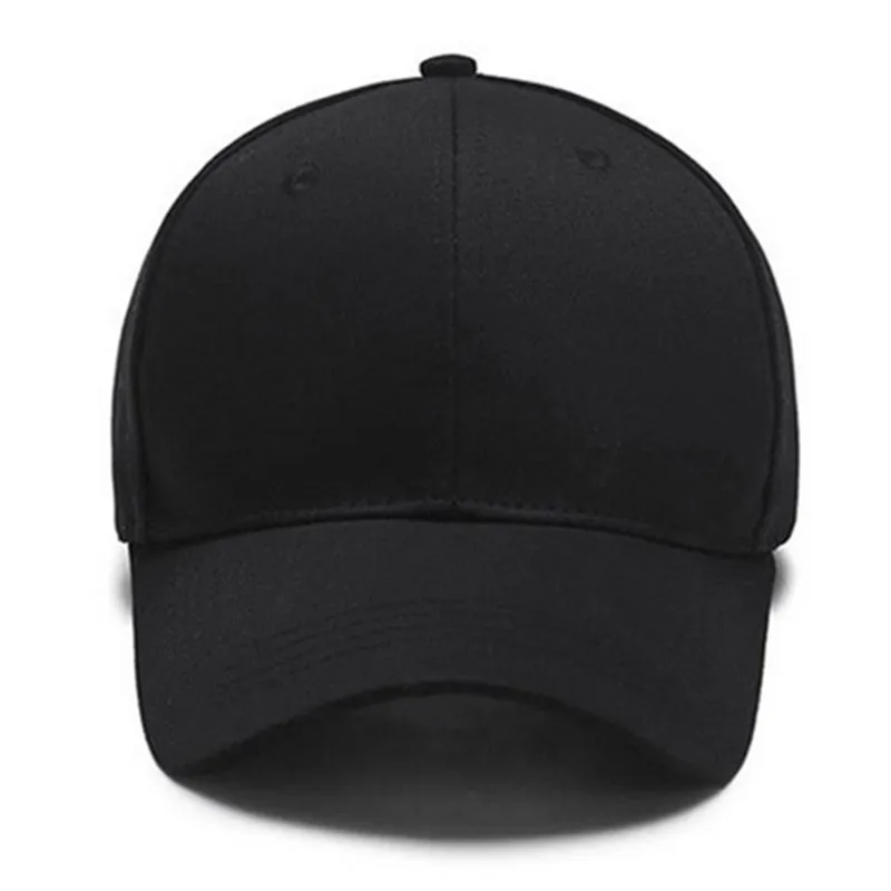 Бейсболка Snapback, белая однотонная парусиновая Кепка для папы, хип-хоп, мужские бейсболки, женские летние повседневные однотонные черные кепки для гольфа, регулируемые