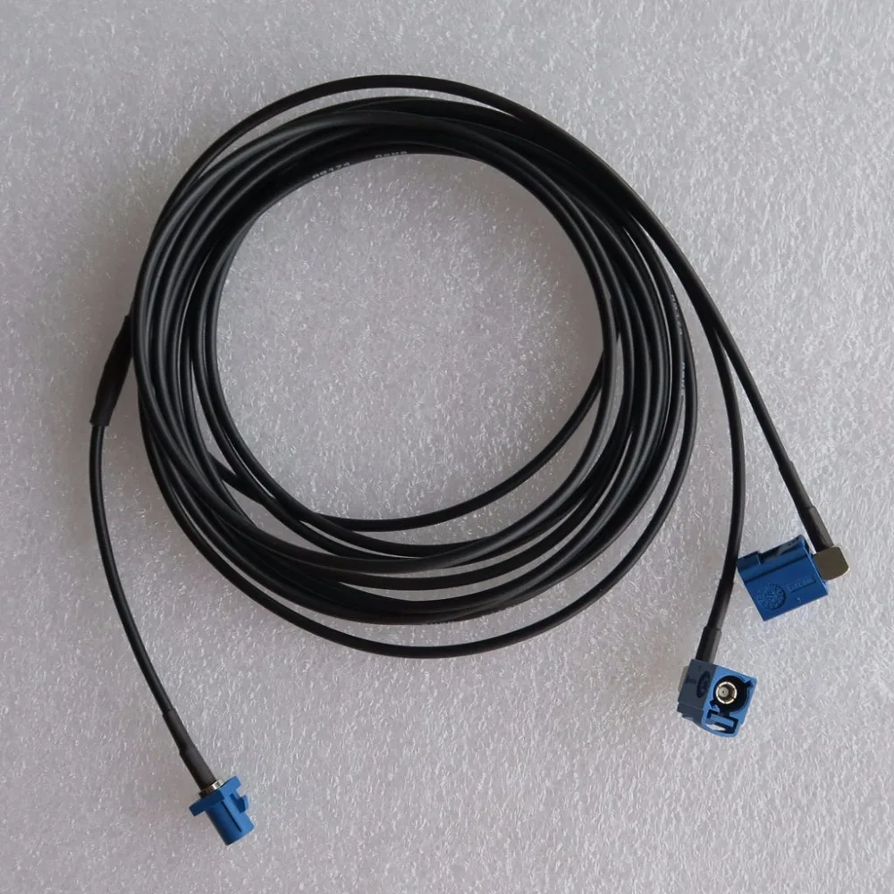 

Удлинительный Кабель GPS-антенны Fakra C, штекер Y-образный, 2x SMB-гнездо RG174, 2 м, телематика или навигация