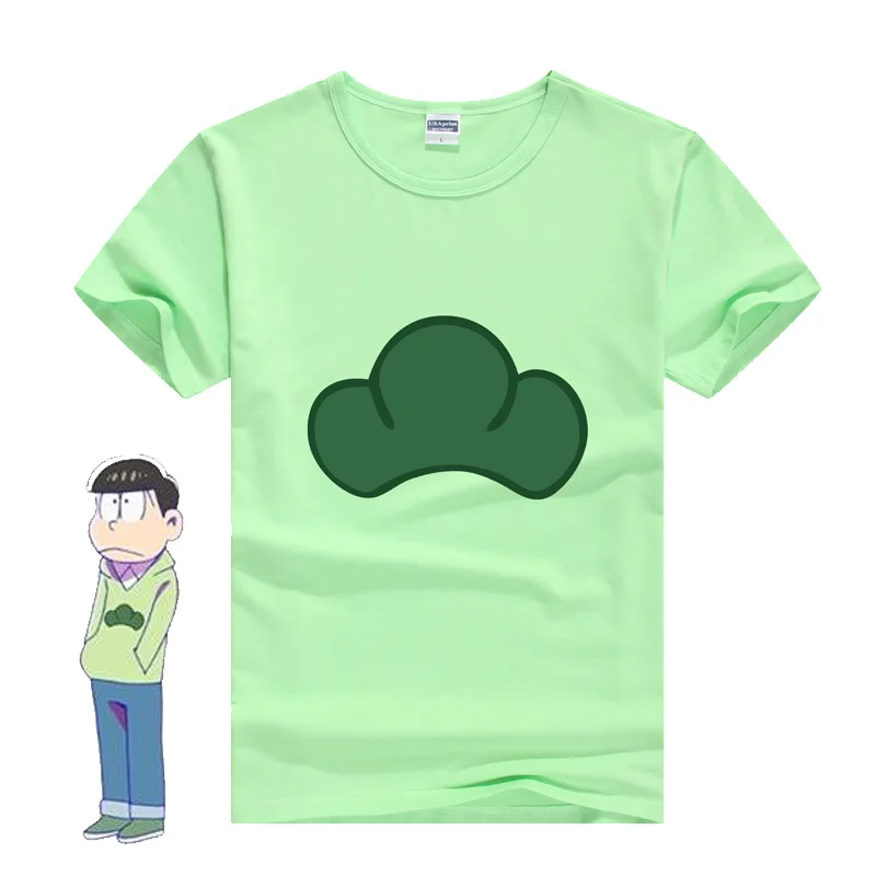Футболка San Coshome Osomatsu костюм для косплея футболка с коротким рукавом мужчин|cosplay