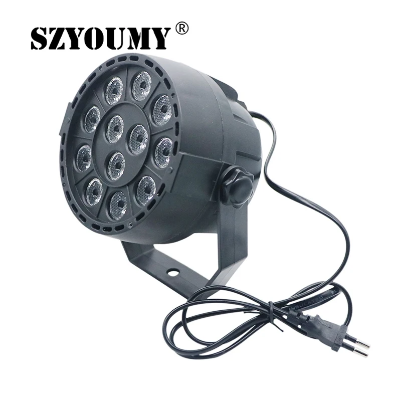SZYOUMY Новый профессиональный светодиодный сценический свет 12 LED PAR прожектор RGB DMX