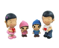 creative plastic wedding dolls 112 diy handmade doll house accessories happy familyof 4 furnishing articles