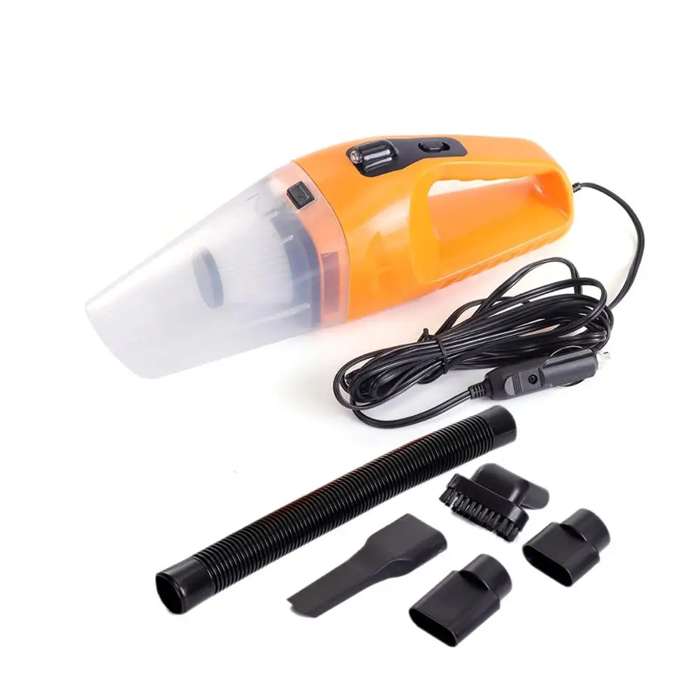 Orange Русский сток 12V 120W Портативный ручной вакуумный пакет для хранения черный автомобильный пылесос DC очиститель Мокрый Сухой двойной Применение машинный вакуумный высокий мощный - Цвет: Orange