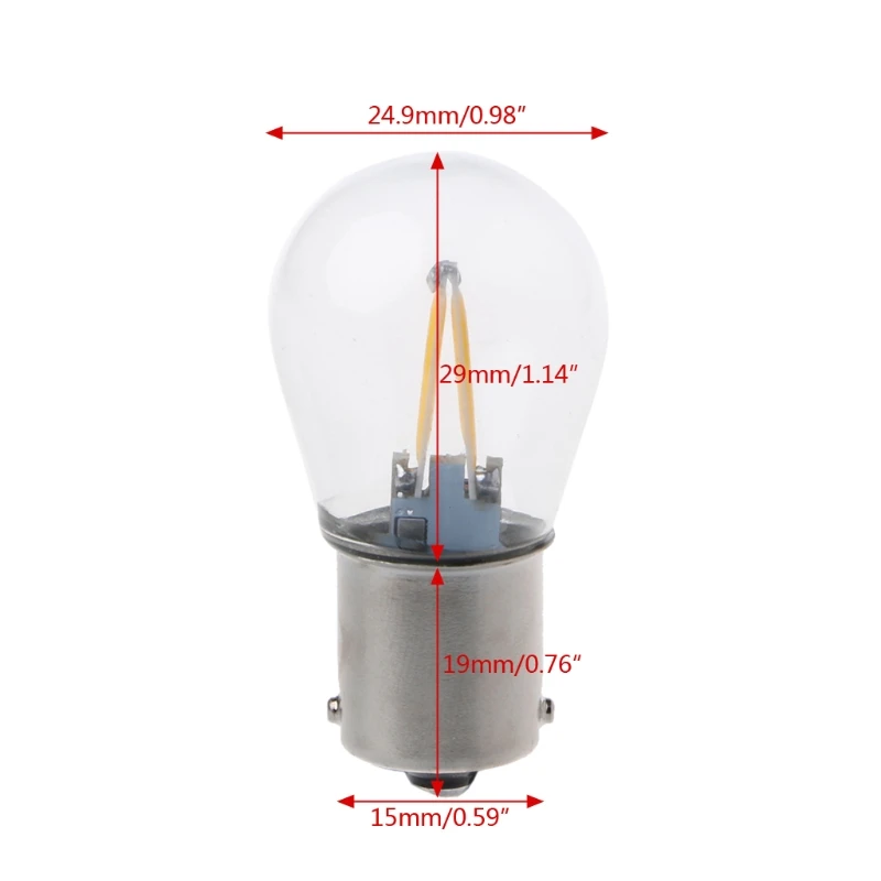 Высокое качество DC12V 1156 P21W Ba15s светодиодный светильник COB супер яркий DRL 12 В задний