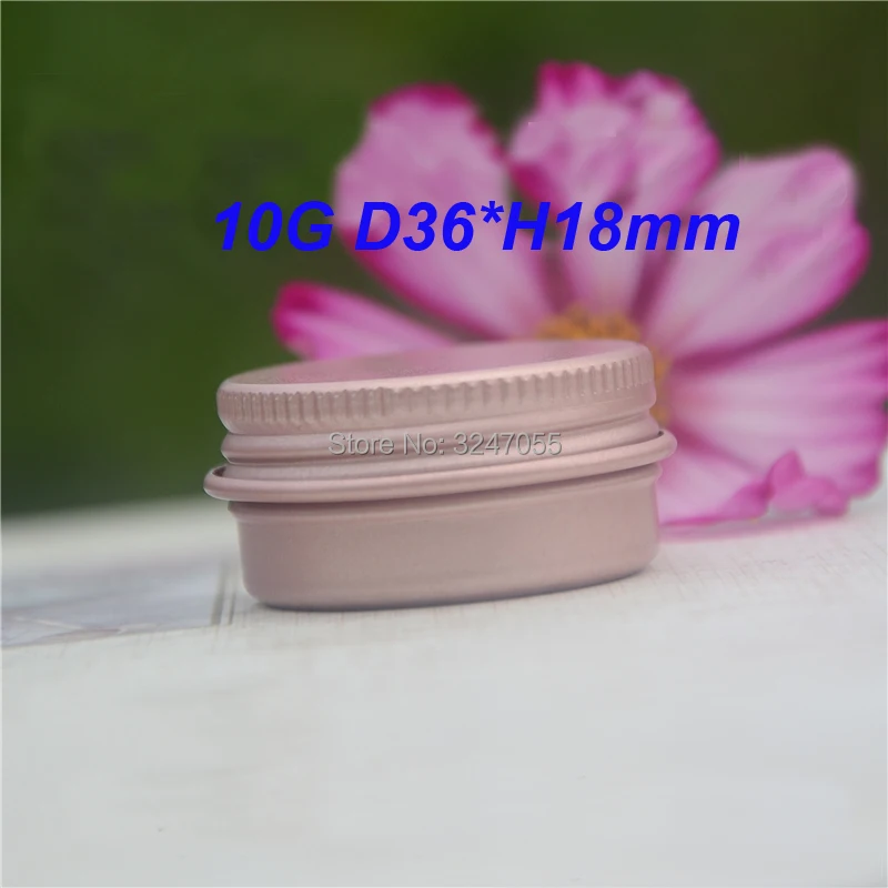

10ml/g 50/100/200pcs Aluminum Cosmetic Cream Container,Rose Gold Metal Tin Ointment Refillable Jar,Aluminum Lipstick Packing Pot