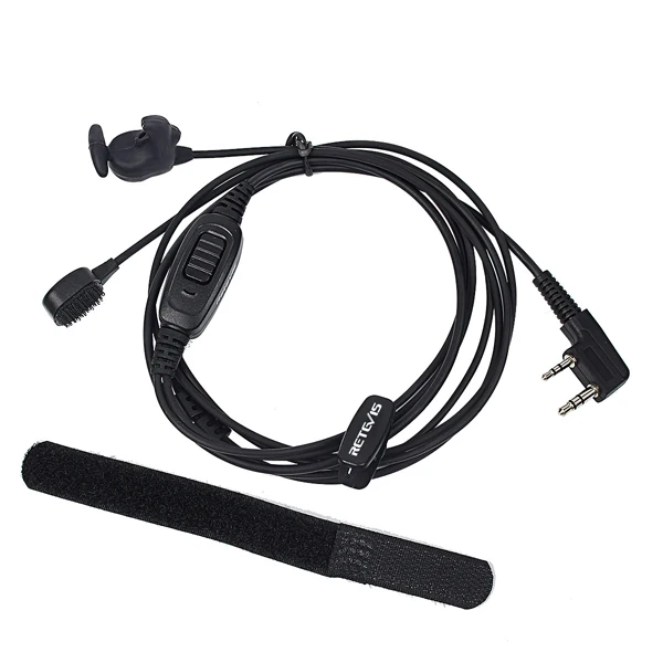 Профессиональный 2Pin слуховая косточка наушник 2-в-1 Динамик/Mic Finger PTT для Kenwood Retevis H-777 RT3 для Baofeng UV 5R UV82 C9047A