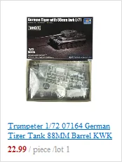 Trumpeter 35093 1/72 модель танка Merkava III 1995, пластиковый бронированный автомобиль