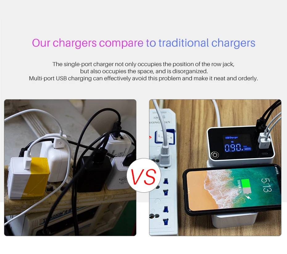 QI Беспроводное зарядное устройство Quick Charge type C 3,0 Смарт usb зарядная станция концентратор быстрое зарядное устройство адаптер для Xiaomi iphone x samsung s10