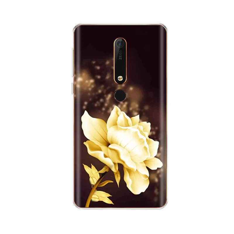 Силиконовый чехол для nokia 6 6,1 8 для nokia 6 чехол для nokia 6. 1 plus Мягкий ТПУ чехол для задней панели телефона чехол бампер узор - Цвет: NO.58