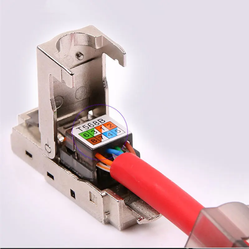 Коннектор RJ45 CAT6A 2 шт. дропшиппинг оптовая продажа стандартное полевое