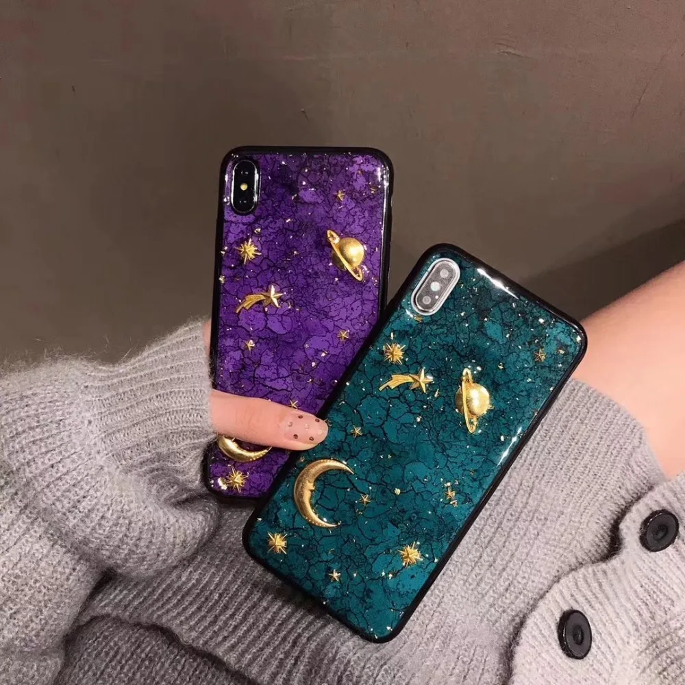 Модные планета Луна мягкий чехол для телефона iPhone6 6 Plus 7 8 X XS XR Max |