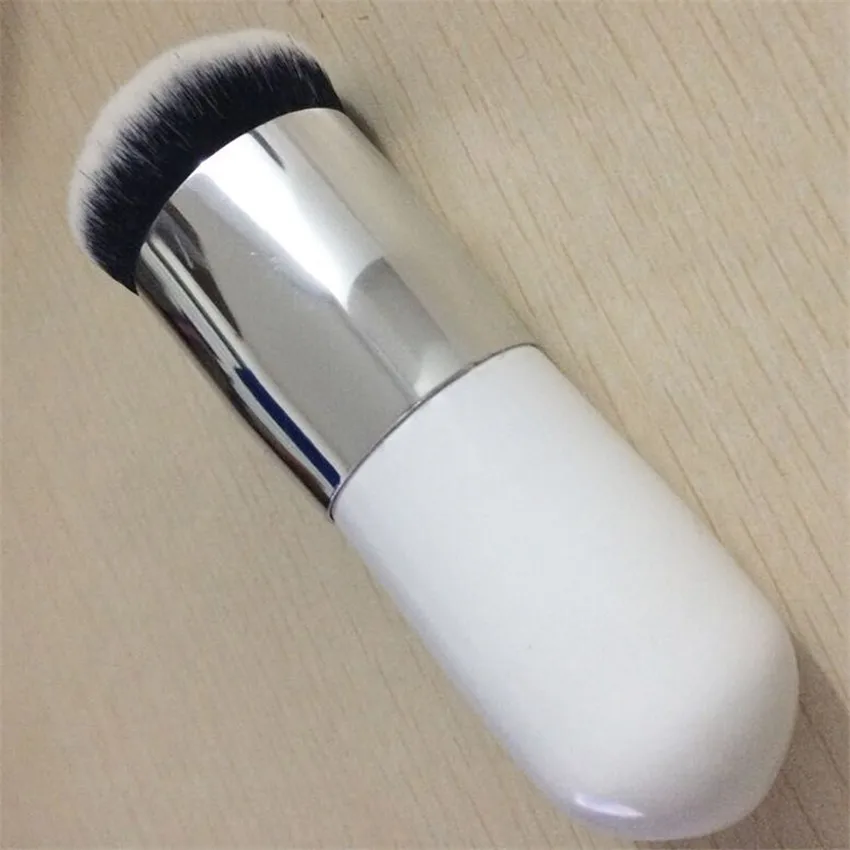 silver tube SAIANTTH макияж Япония пухленькая кисть для тональной основы BB крем макияж кисти выглядит артефакт портативный круглый плоский pincel maquiage плотный - Handle Color: silver tube