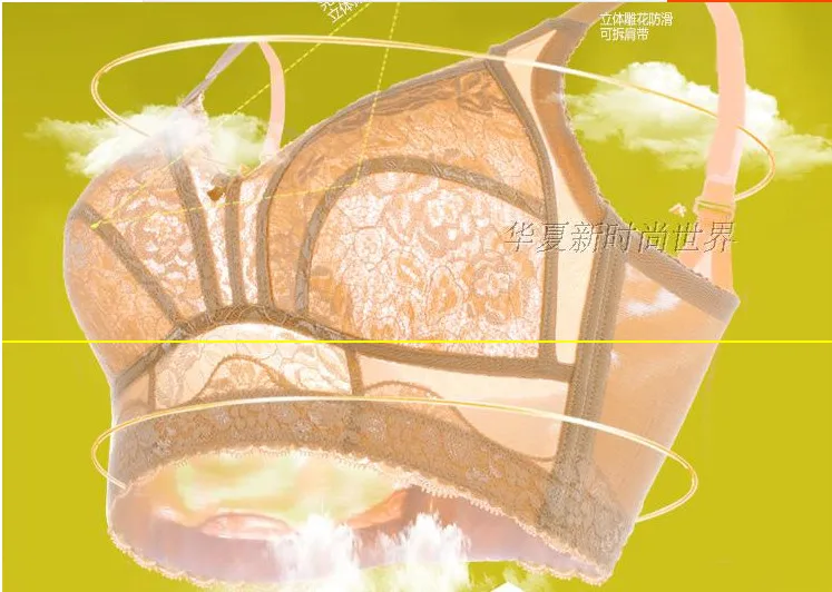 Бюстгальтер пуш-ап без косточек размера плюс 40 г сексуальный хлопковый