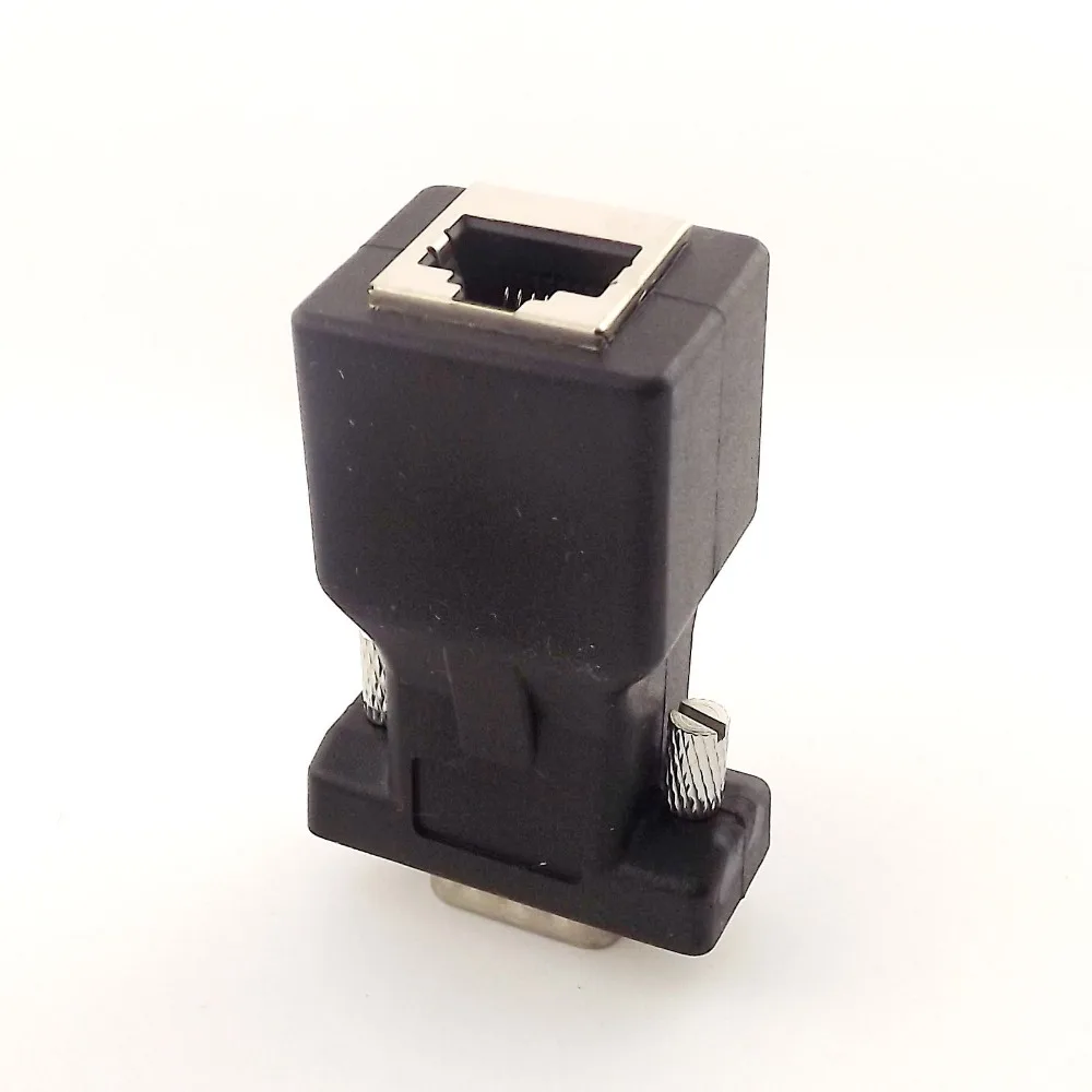 1 шт. DB15 VGA папа к RJ45 гнездовой соединитель расширителя CAT5 5e 6 сетевой кабель