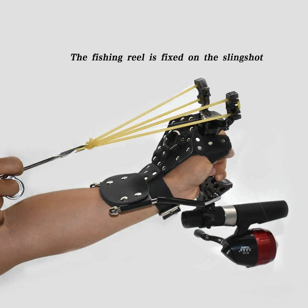 

Professional Fishing Slingshot Set Powerful Shooting Catapult Hunting Outdoor Launcher or Fishing Hunting Accurate Shooting