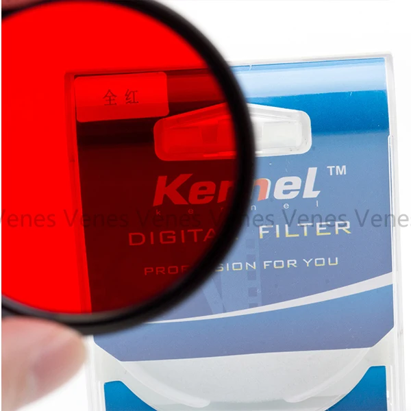 Venes 62MM Accessory Complete Full Color Special Filter for Digital Camera Lens Purple or red | Электроника