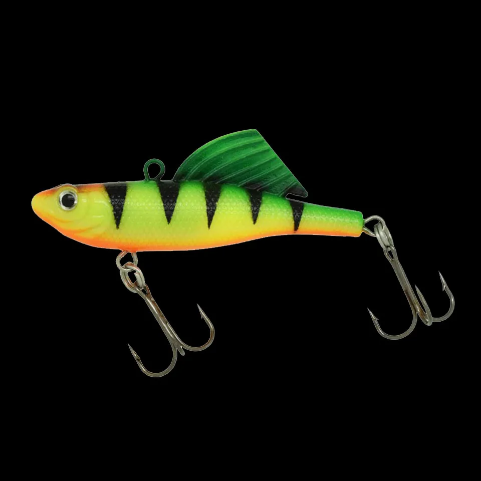 WALK FISH, 1 шт., Vantage Balance Vib, приманка для подледной рыбалки, воббер, Pesca, силиконовая искусственная приманка, 65 мм, 16,5 г, свинцовая рыба, мягкая рыба - Цвет: E 5