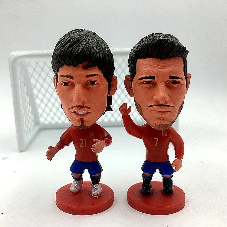 6,5 см высота сезон футбольная кукла звезда Кавани модрик Неймар Mbappe Messi Suarez Salah Статуэтка коллекции подарок хороший - Цвет: H