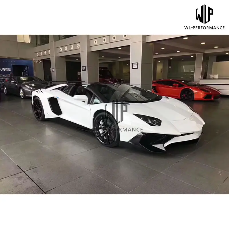 LP700 до LP750 стекловолокно передний бампер задний спойлер для Lamborghini Aventador 4 Superveloce