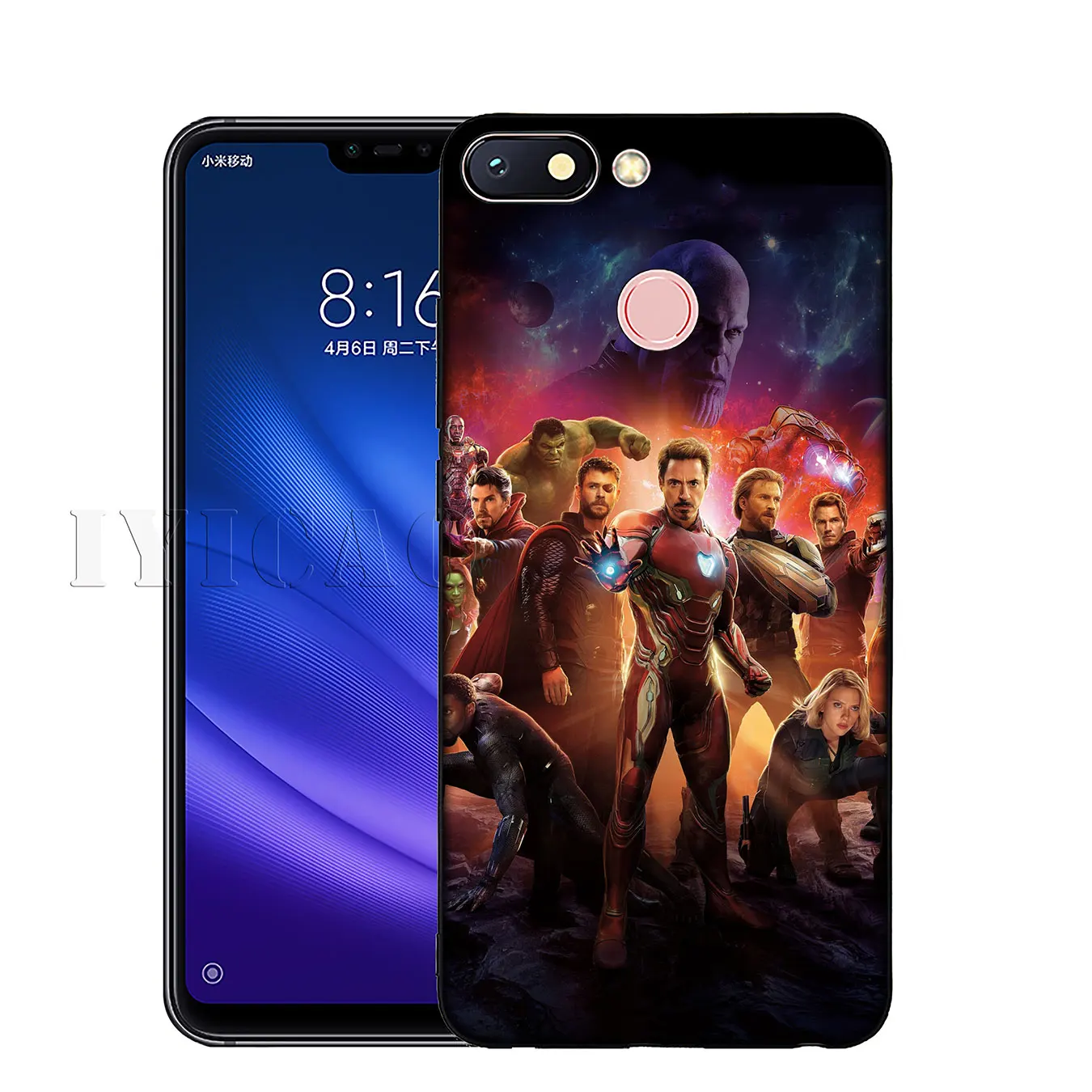 Мягкий силиконовый чехол IYICAO Marvel's The Avengers для Xiaomi Redmi K30 K20 8A 7A 6A 5A S2 GO Note 8 8T 7 5 6 Pro |