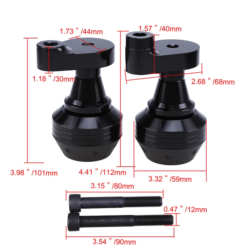 POSSBAY ползунок рамы мотоцикла защита от ударов Мотокросс ползунки для Yamaha R1 2007 2008