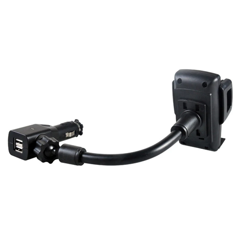 Универсальный автомобильный держатель для телефона с двойным USB прикуривателем