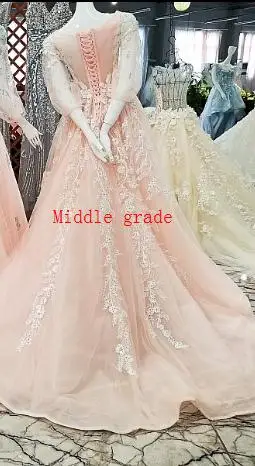 middle grade LS00351 роскошные когда-либо красивые вечерние платья кружевные цветы щедрые - Цвет: middle grade