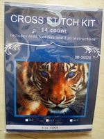 dw 30028 tiger cross stitch cartoon cross stitch 14ct cross stitch kit handmade embroidery needlework