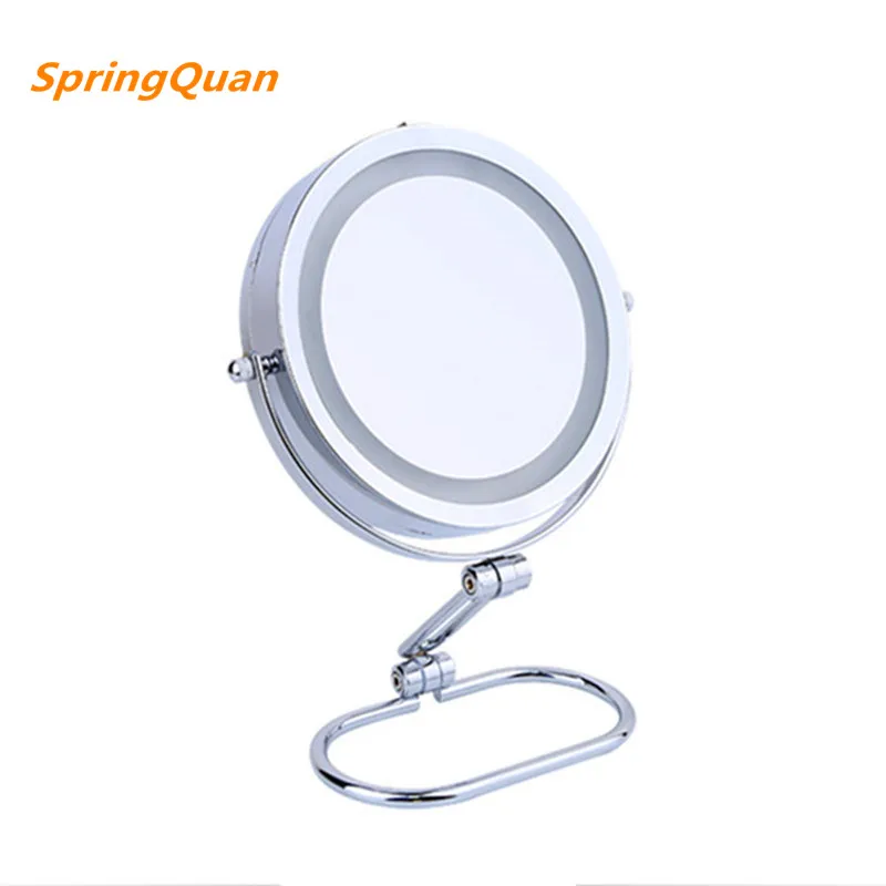 Настольное зеркало для макияжа Spring Quan 7 дюймов металлическое с 2 лицевой