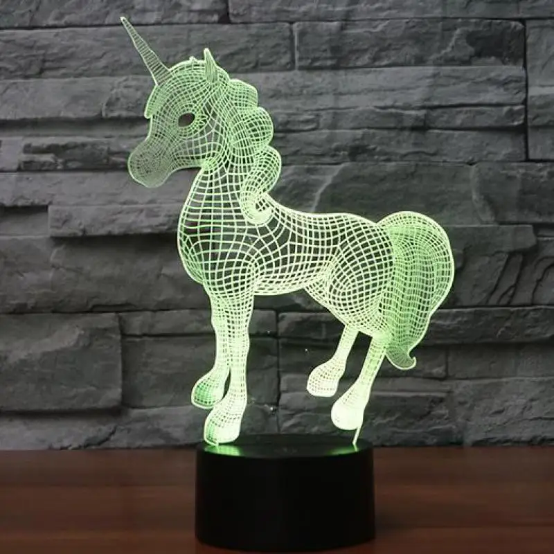 

Modeling Creative 3d Table Lamp Led Foreign Trade Bedside Table Moderne Desk Lamp Acrylique Usb Night Light