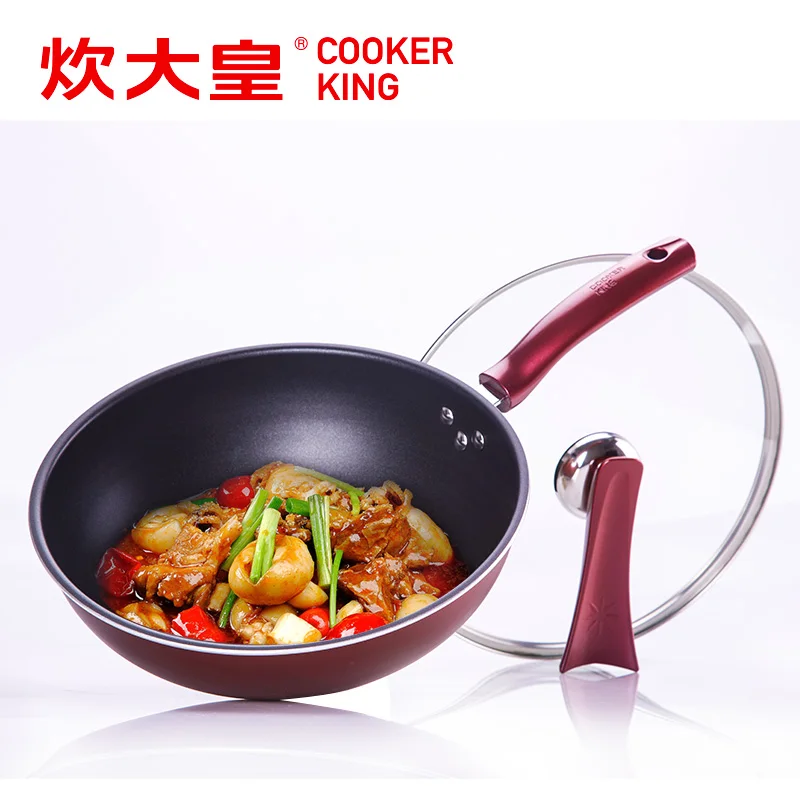 4 шт./компл. антипригарного сковороды набор посуды wok бездымной посуды|Наборы