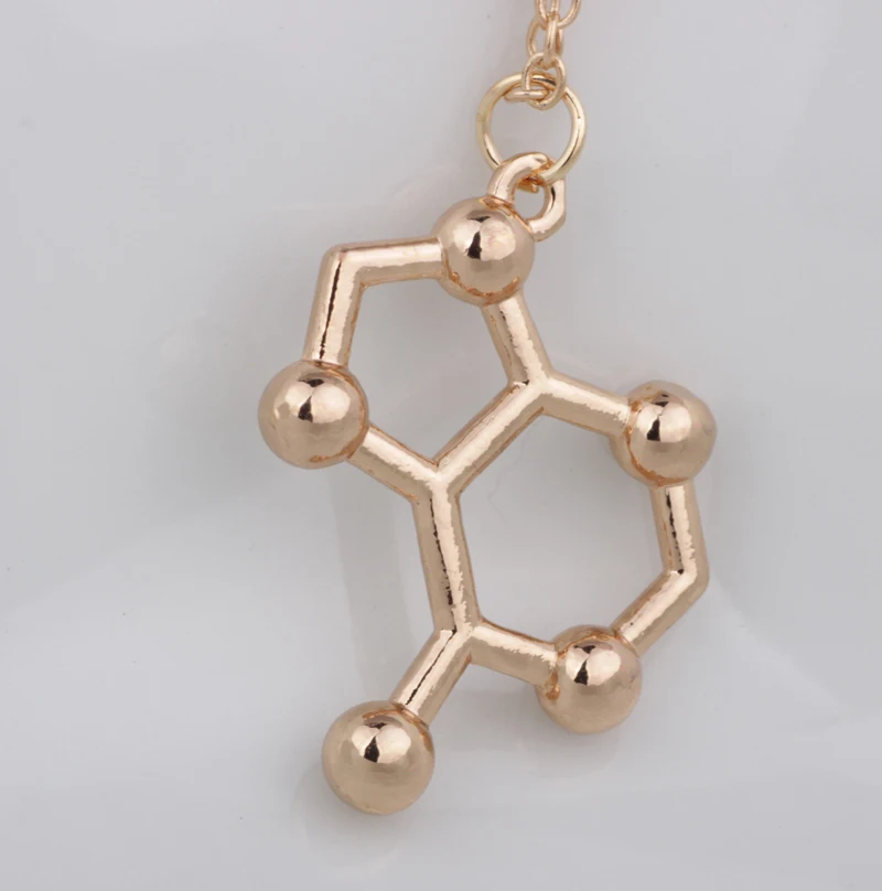 N323 модное ювелирное изделие биология в тематическом стиле аденина на базе DNA пара