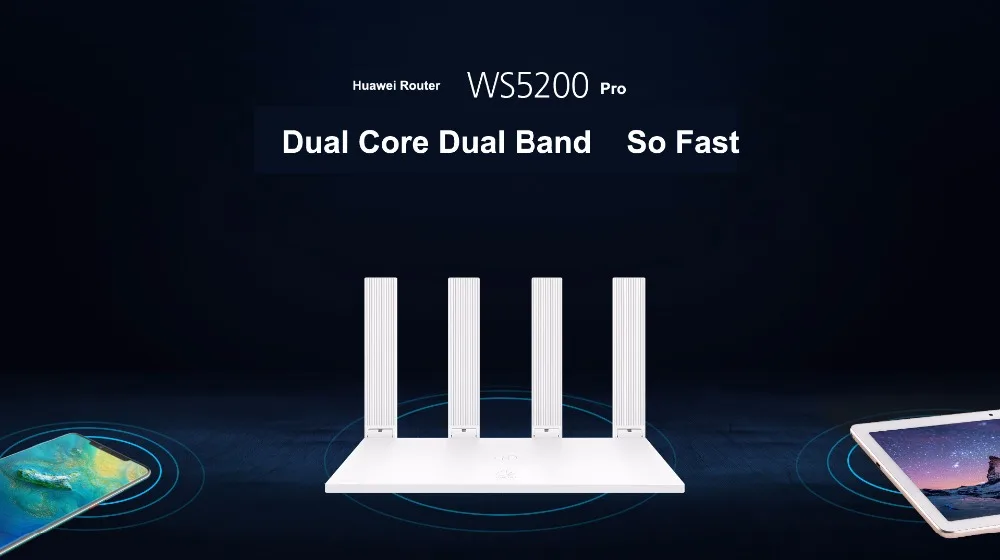 Разблокированный HUAWEI Wifi WS5200 AC1200 Гигабитный беспроводной маршрутизатор двухдиапазонный WiFi 5 ГГц предпочтительный Pro Support 5G cv6