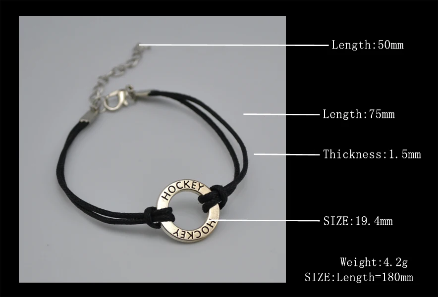 Рыболовный крючок простой дизайн черный восковой шнур для футбола или хоккея