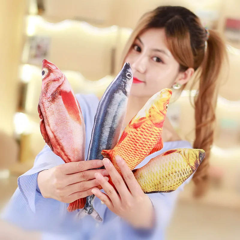 Подушка в форме рыбки с котом распятия 20 см без молнии|home decor cushions|decorative cushionsdesigner