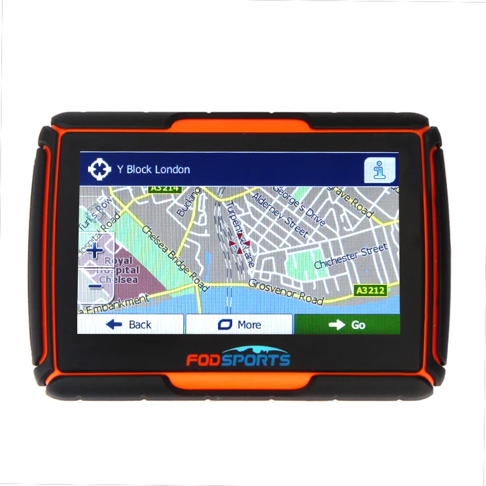 Fodsports 4,3 дюймов IPX7 водонепроницаемый мото gps навигатор FM 8 Гб 256 ram Bluetooth мотоциклетная навигация
