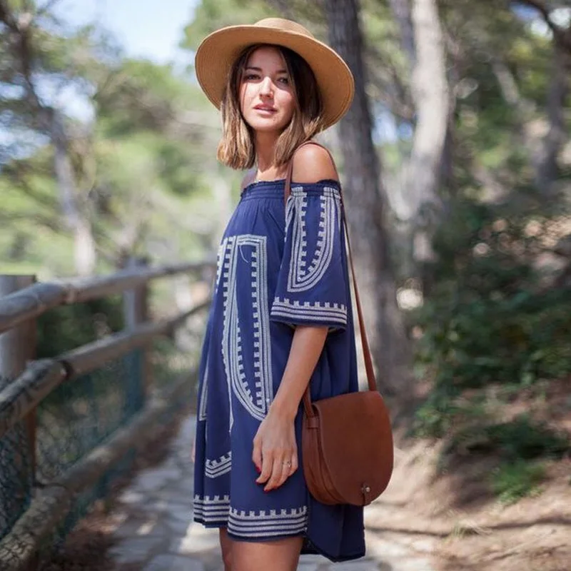 Пляжная накидка с вышивкой винтажный Купальник для женщин туника кафтановое
