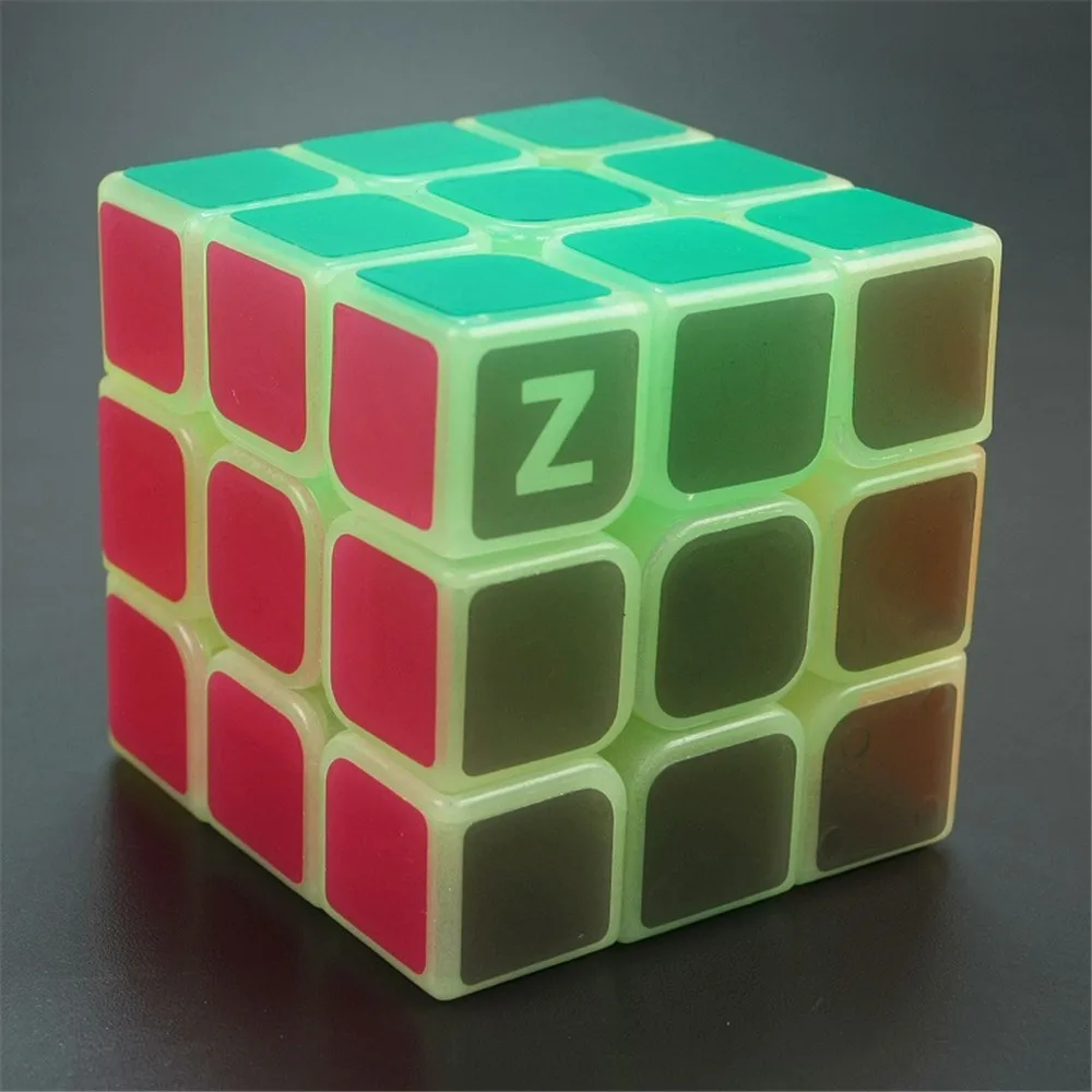 Новейший Zcube 3x3x3 Profissional зеленый свет магический куб Прозрачный светящийся