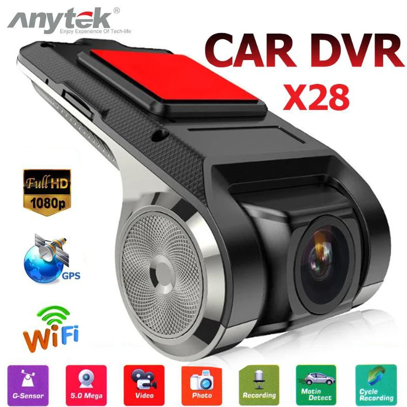 Автомобильная мини камера anyket X28 1080P HD Видеорегистраторы для автомобилей Камера