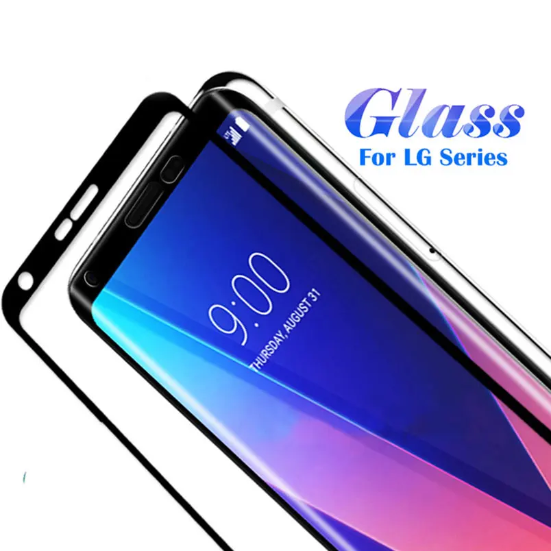 Для LG G6 V30 Plus Q6 V10 G7 ThinQ + G4 G5 V20 K10 2016 2017 полное покрытие Закаленное стекло Защитная