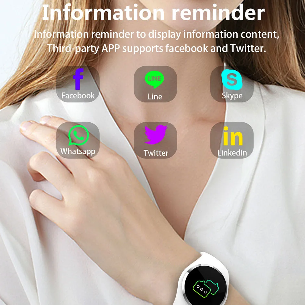 

Q1 Watch Color LCD Screen Smart Wristband Heart Rate Monitor Fitness Tracker women watch fashion