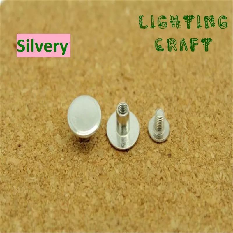 8 5 мм сплав шитье круглые заклепки розовый Золотой/Серебряный цвета для