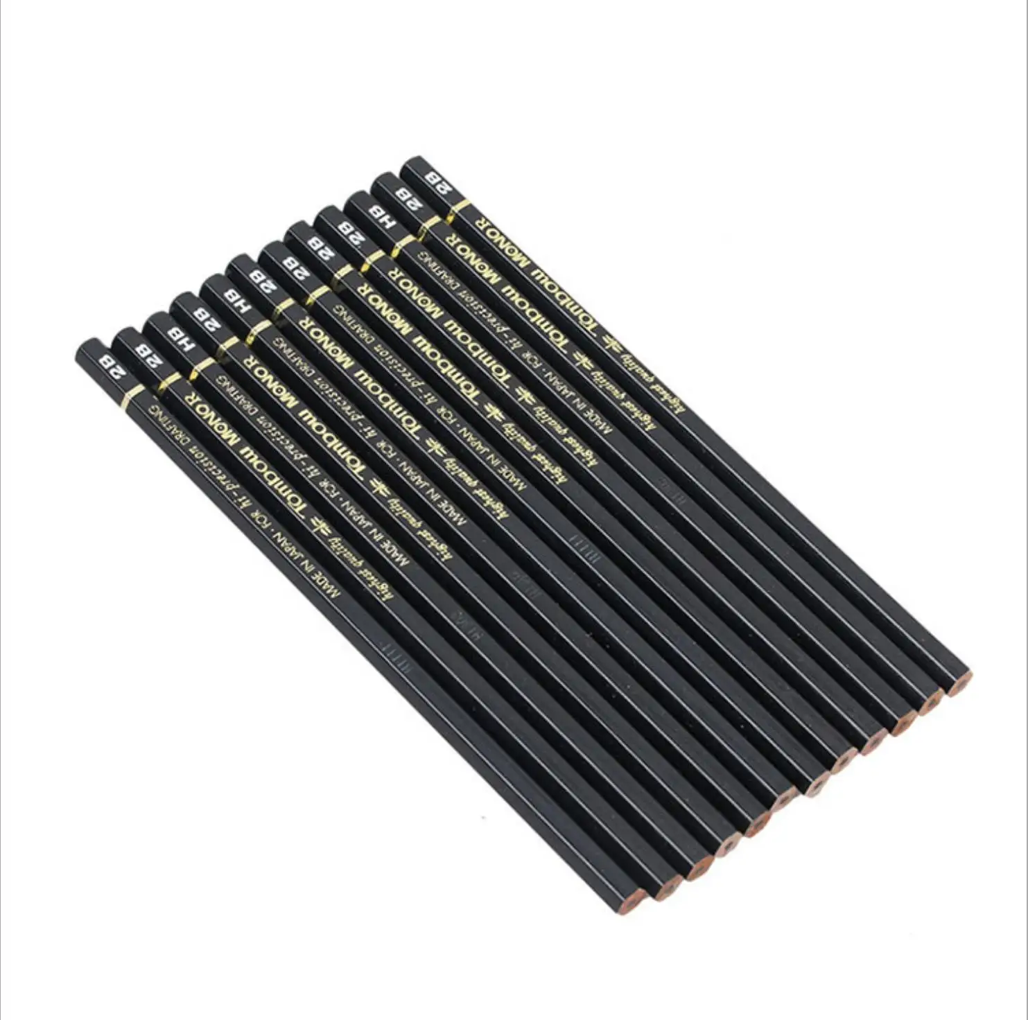 

TUNACOCO 12pcs/lot 2B/HB/2H/H/4B/6B/B TOMBOW wooden lead pencil Japanese stationery pencil for school office supplies bb1710142