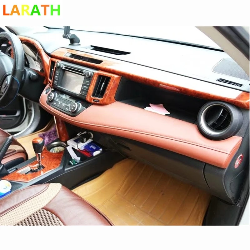 Новинка для Toyota RAV4 RAV 4 2013 ABS деревянная краска вентиляционное отверстие оконный переключатель панель приборная панель внутренняя дверь интерьер 17 шт