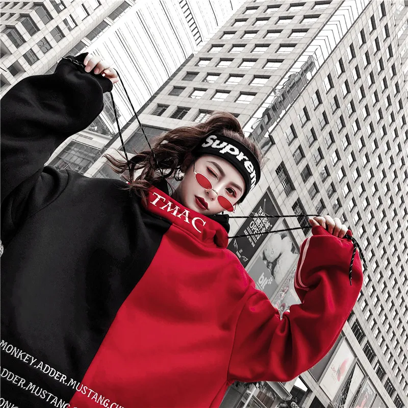 Embroidery Letter Animal Pullover Hoodies Men Hip Hop Harajuku Casual Hooded Sweatshirts Fleece | Женская одежда