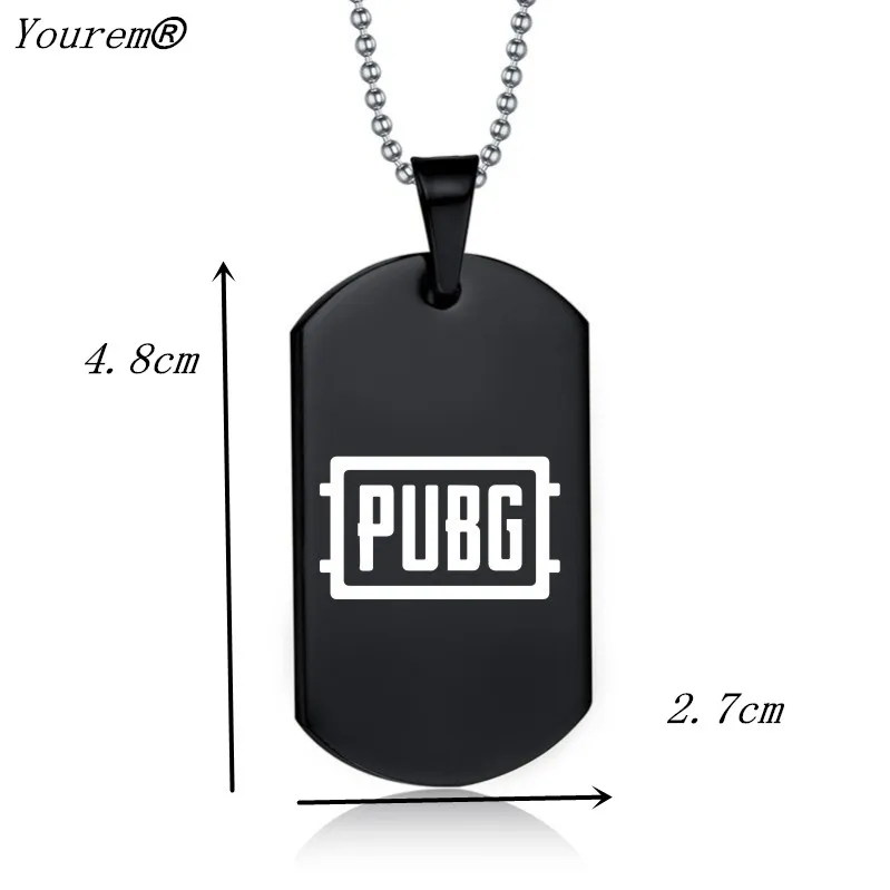 YOUREM модные игры боя ожерелья для женщин мужчин нержавеющая сталь pubg ожерелье
