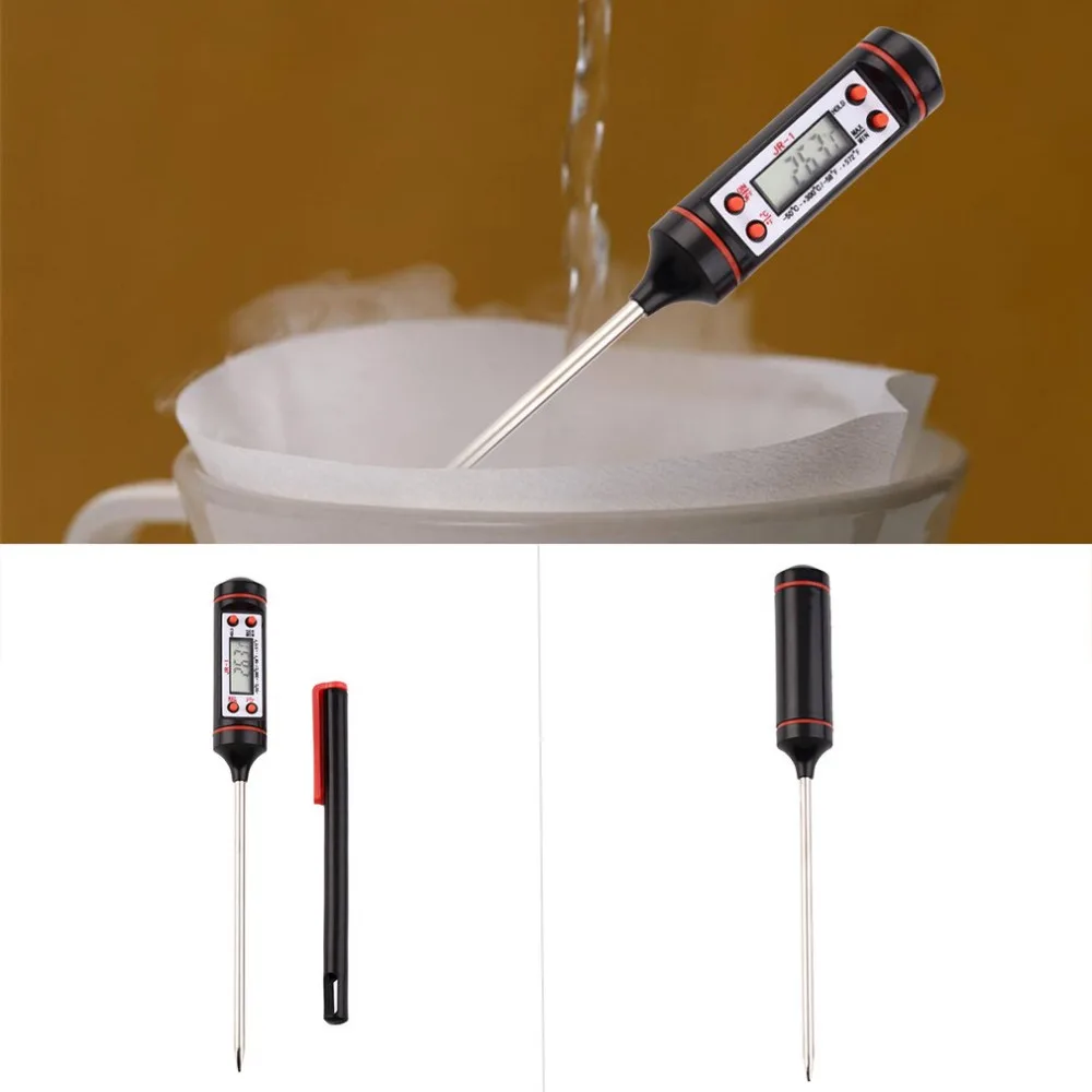 

Electronic Digital Thermometer Instruments Hydrometer Food Probe Cooking Meat Temperature BBQ Baking Pastry Sensor Thermometer